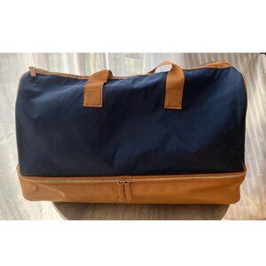 DSW Navy and Brown Weekender Bag